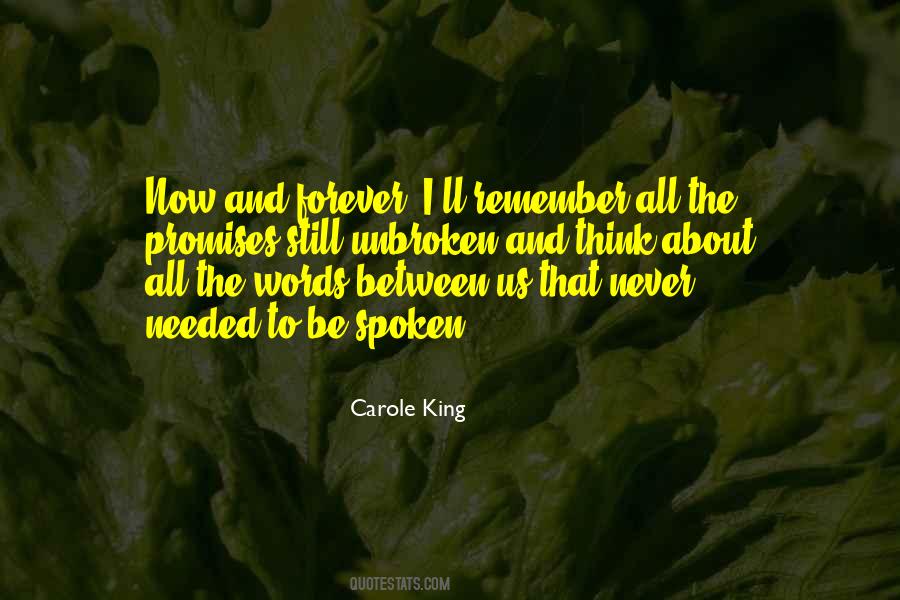 Between Us Now Quotes #1183276