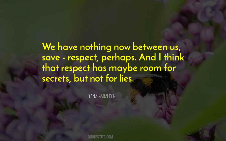 Between Us Now Quotes #1566584