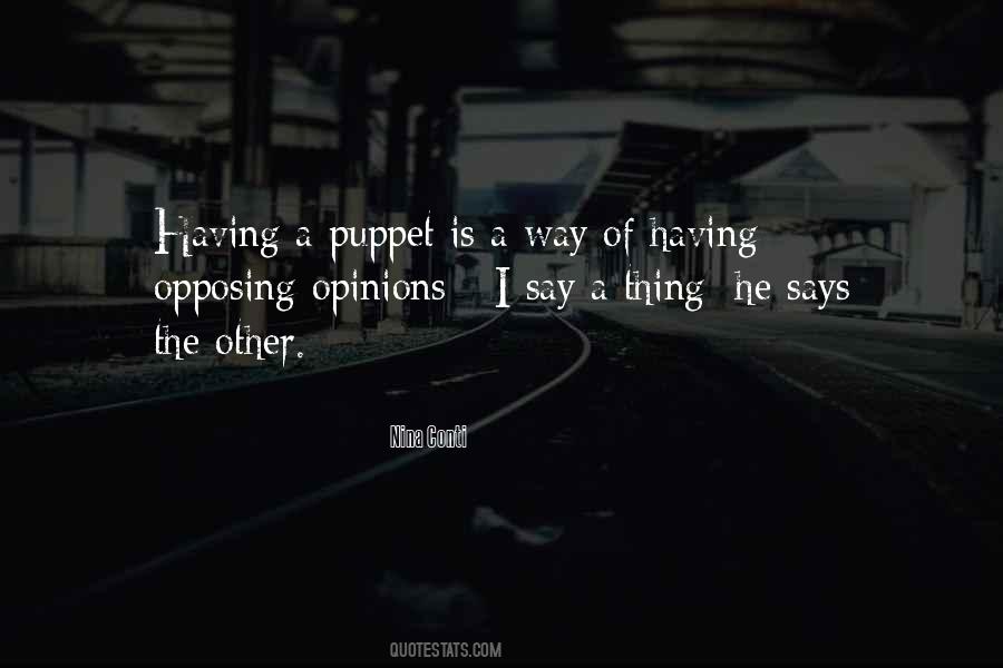 A Puppet Quotes #1224782