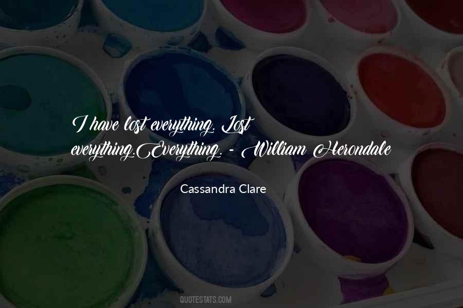 Cassandra Clare Clockwork Angel Quotes #1557424