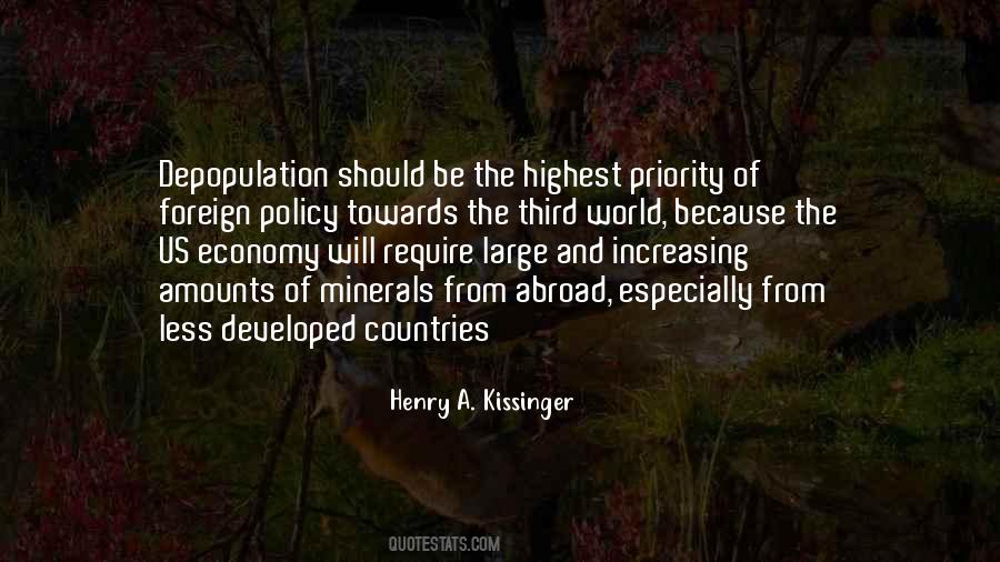 Henry Kissinger Depopulation Quotes #687783