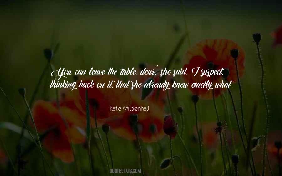 Mildenhall Quotes #245733