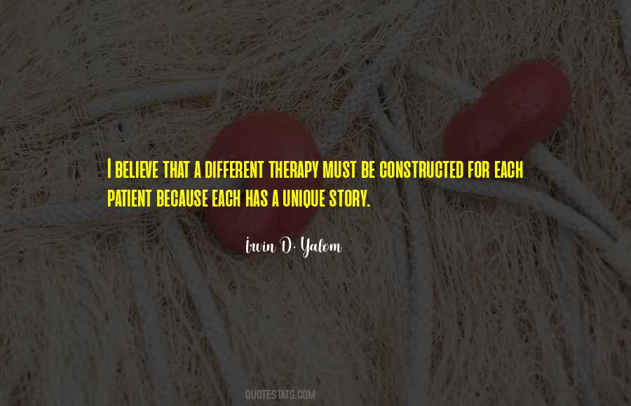 Irvin Yalom Therapy Quotes #1285144