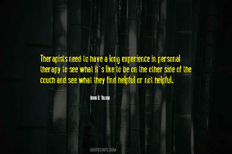 Irvin Yalom Therapy Quotes #770620