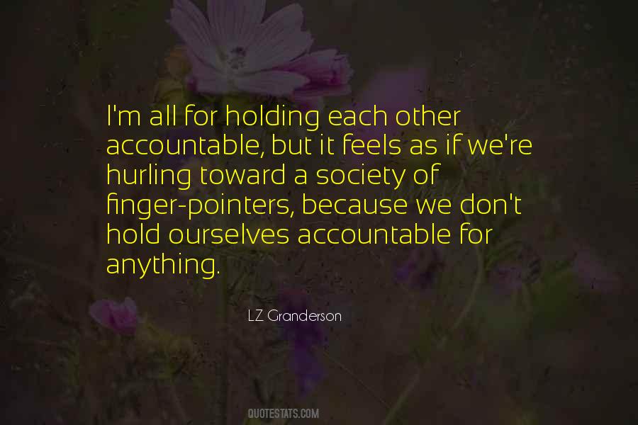 Finger Holding Quotes #1716130