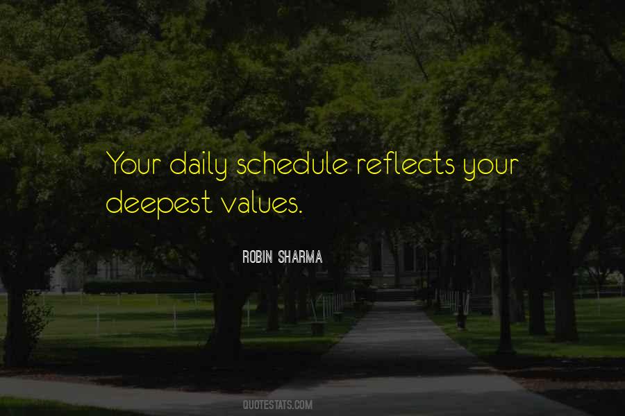 Daily Schedule Quotes #1278591