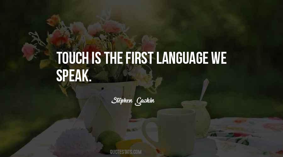 First Language Quotes #34584