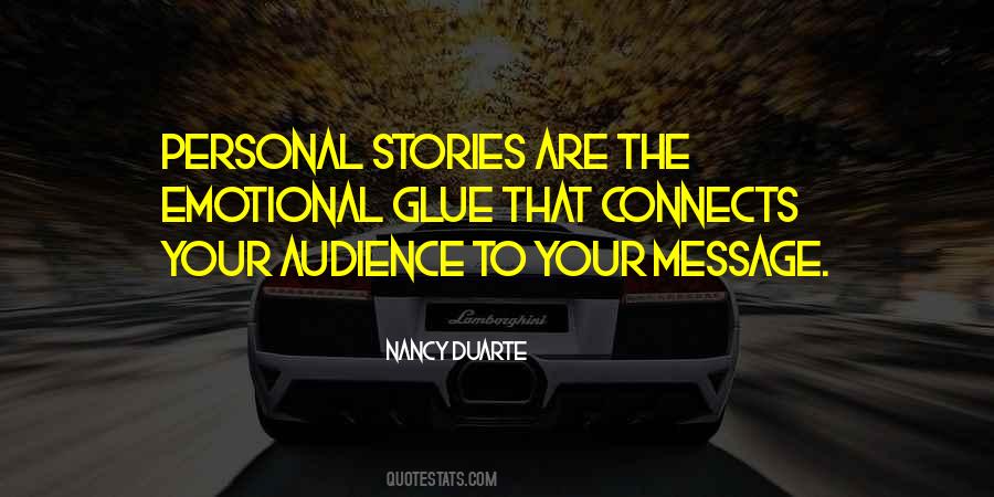 Personal Stories Quotes #1154312