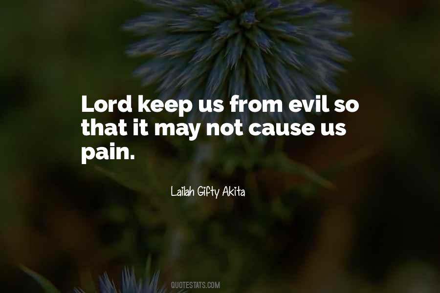 Keep Me From Evil Quotes #1827555