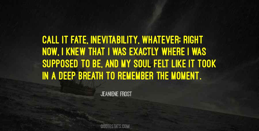 Inevitability Of Fate Quotes #1769536
