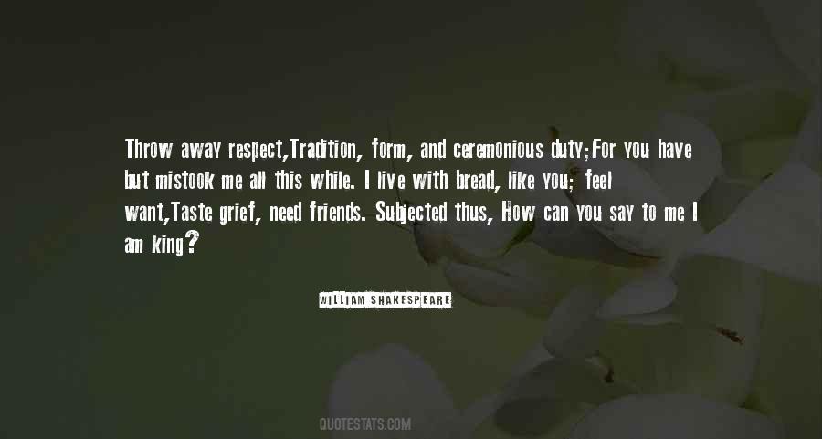 Need For Respect Quotes #504752