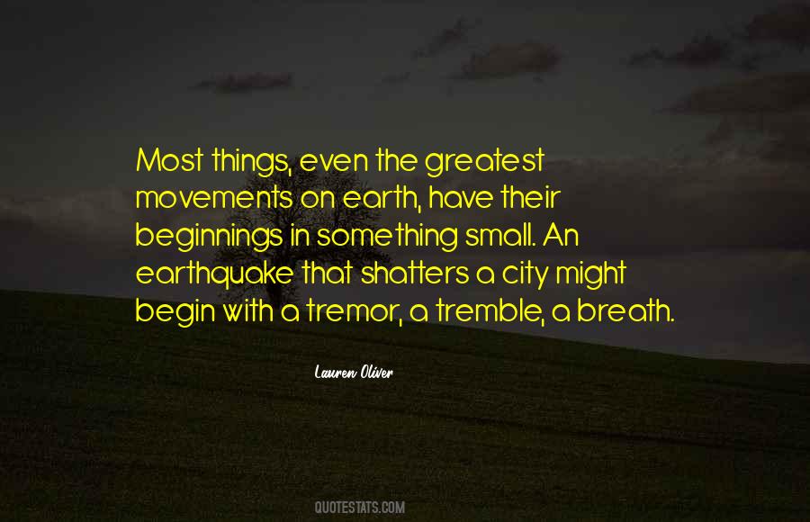 Small Earthquake Quotes #312390