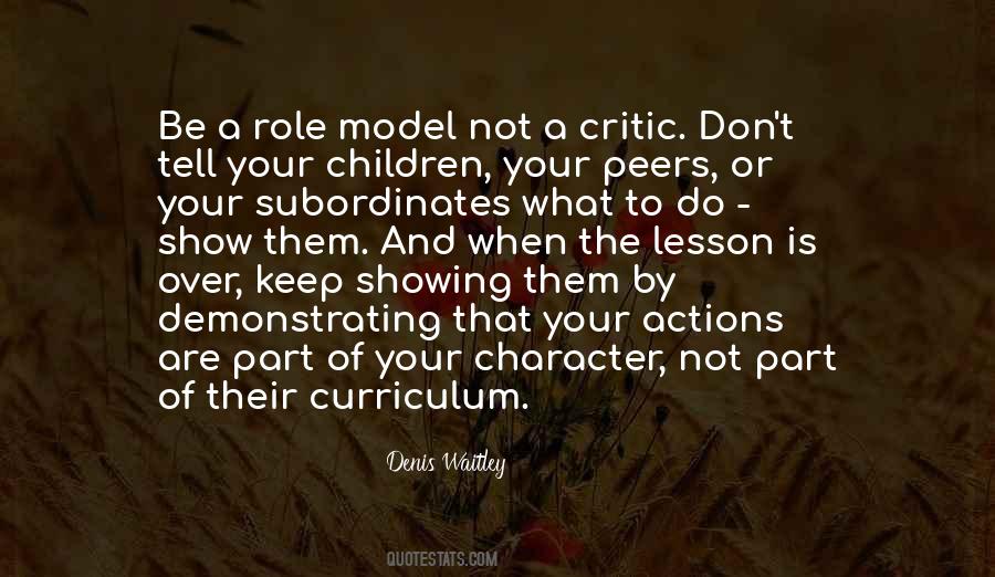 Be A Role Model Quotes #1296597