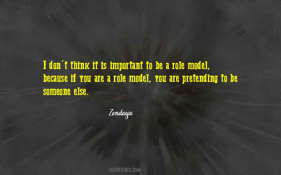 Be A Role Model Quotes #1789938