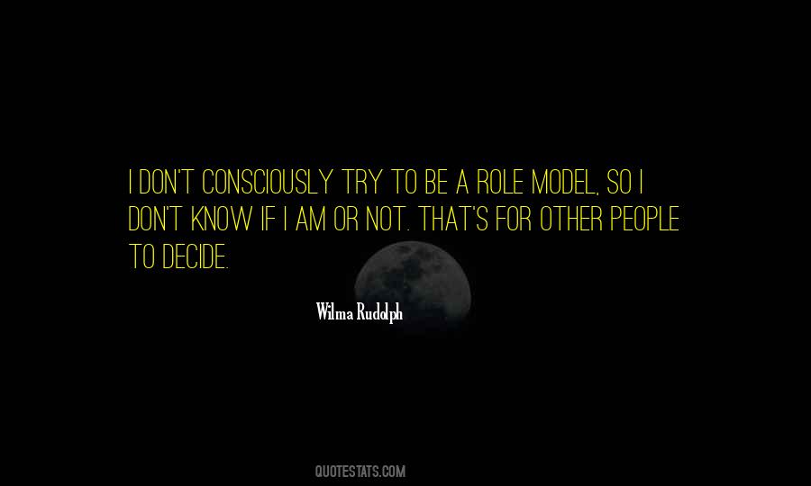 Be A Role Model Quotes #221118