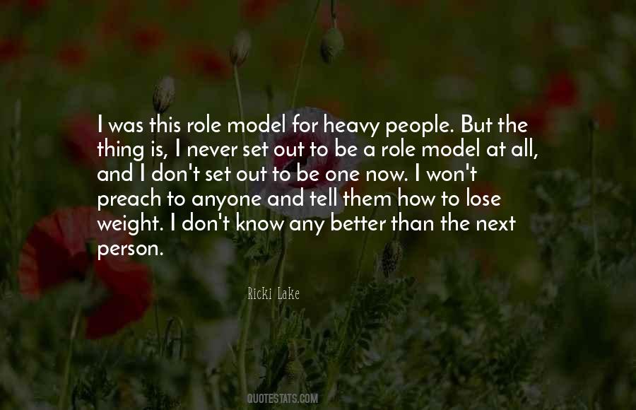 Be A Role Model Quotes #773419