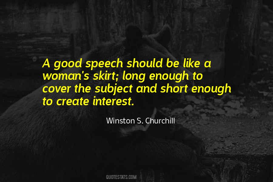 Good Speech Quotes #1563477