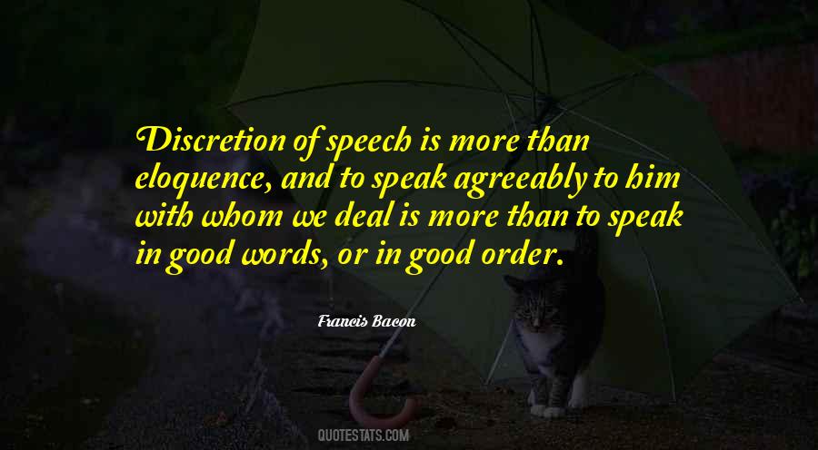 Good Speech Quotes #886179