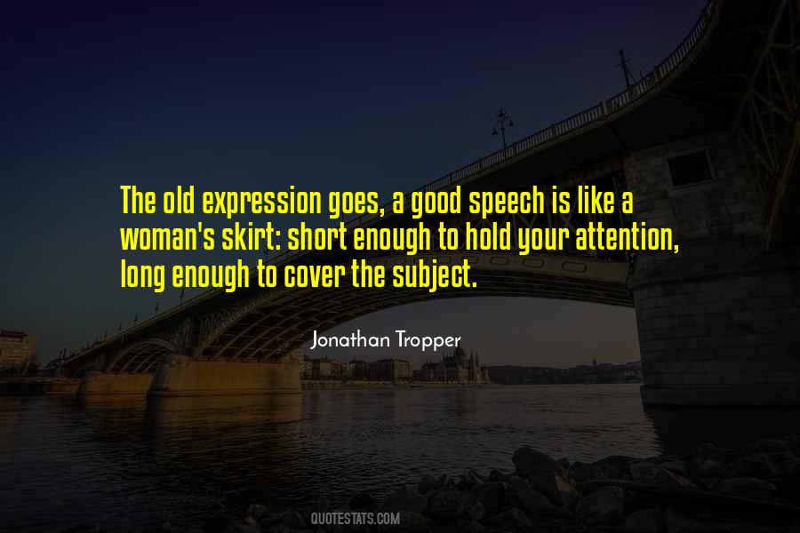 Good Speech Quotes #97831