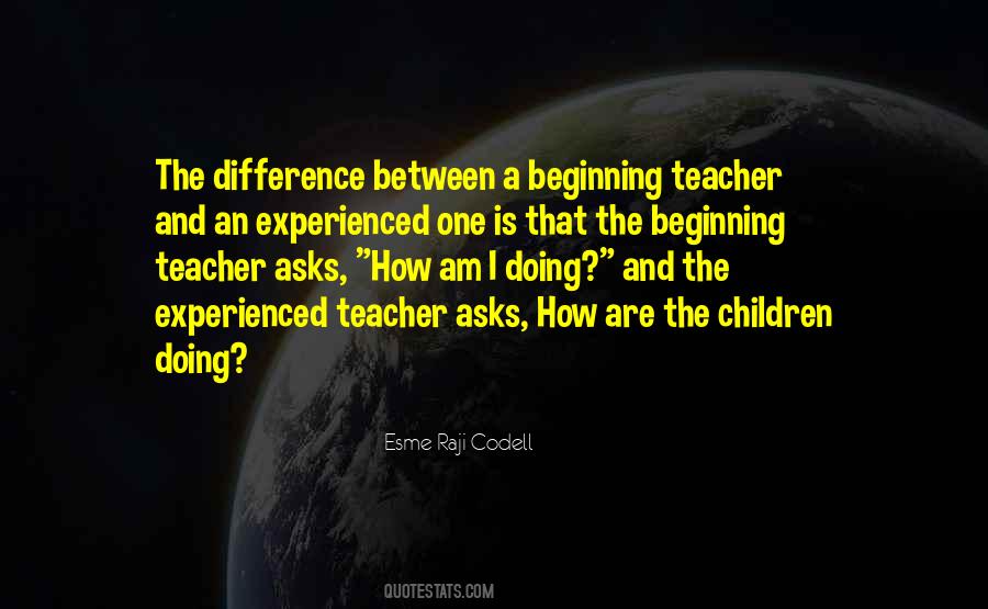 Experienced Teacher Quotes #796196