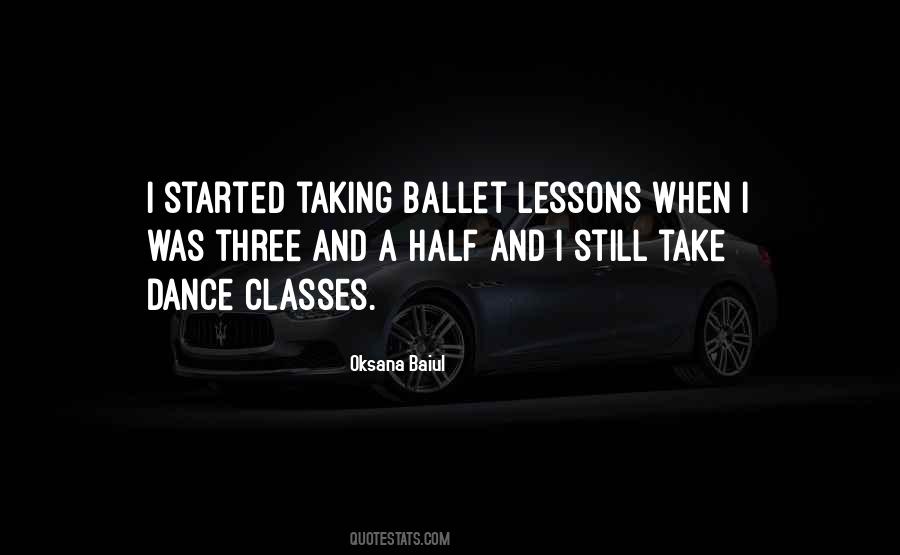 Dance Classes Quotes #1171033