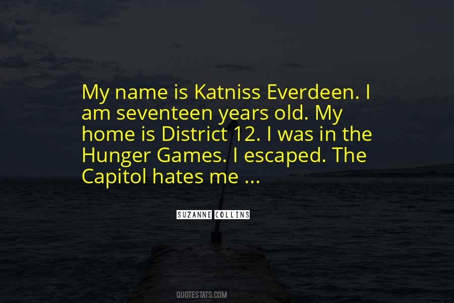 Quotes About Katniss In The Hunger Games #187044