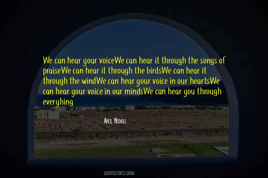 Voice In The Wind Quotes #204591