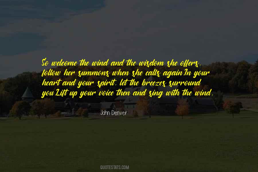 Voice In The Wind Quotes #858631