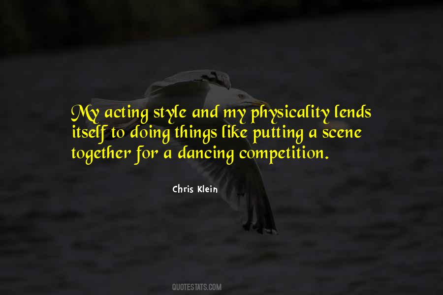 Dancing And Acting Quotes #1245760