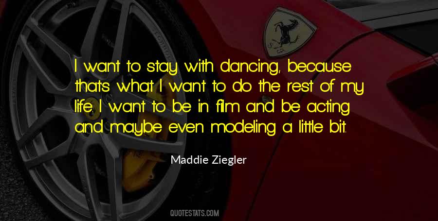 Dancing And Acting Quotes #1581814