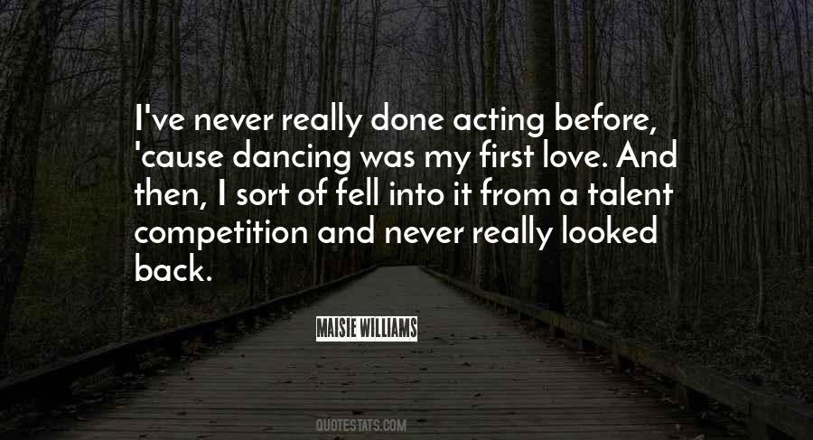 Dancing And Acting Quotes #575487