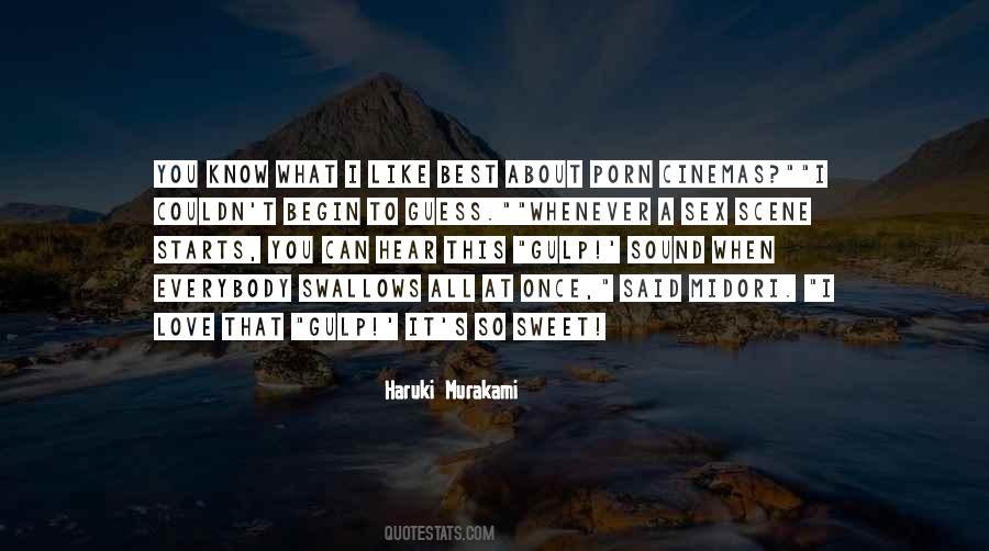 Haruki Murakami Love Quotes #1296127