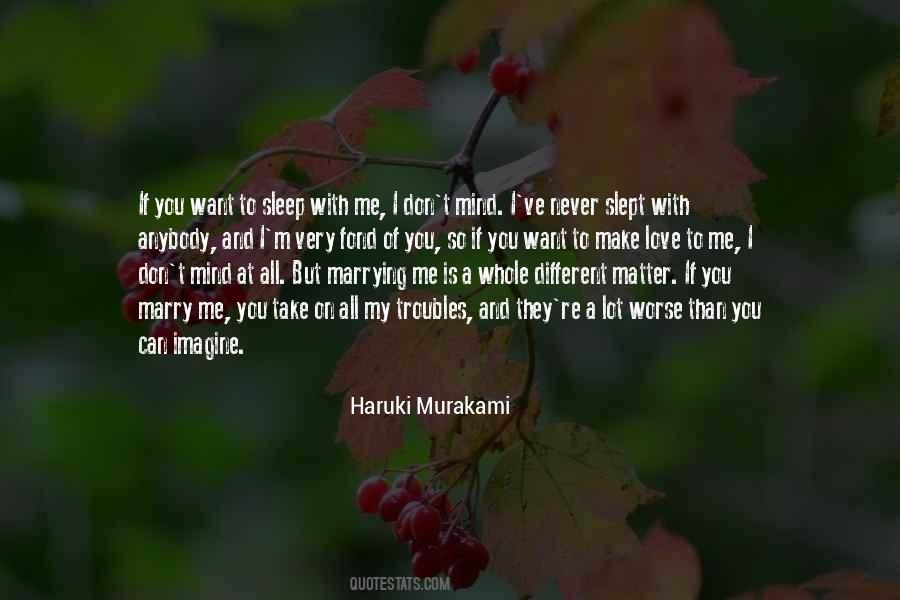 Haruki Murakami Love Quotes #456495