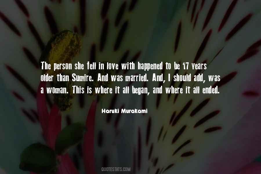 Haruki Murakami Love Quotes #916633