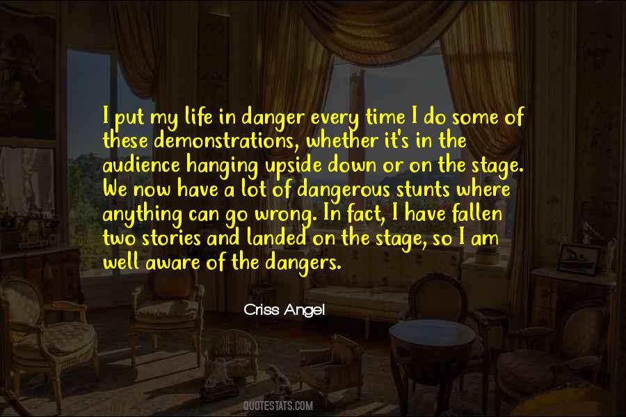 Dangerous Stunts Quotes #1541120