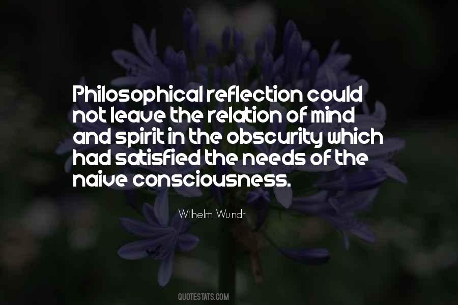 Philosophical Reflection Quotes #338856