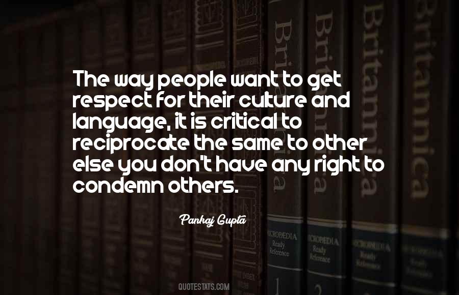 Languages And Culture Respect Quotes #1139896