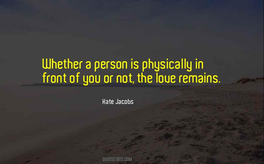 Front Of You Quotes #995071