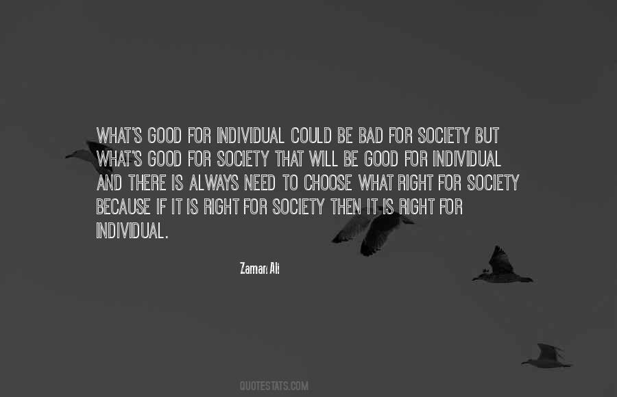 Individual And Society Quotes #165466