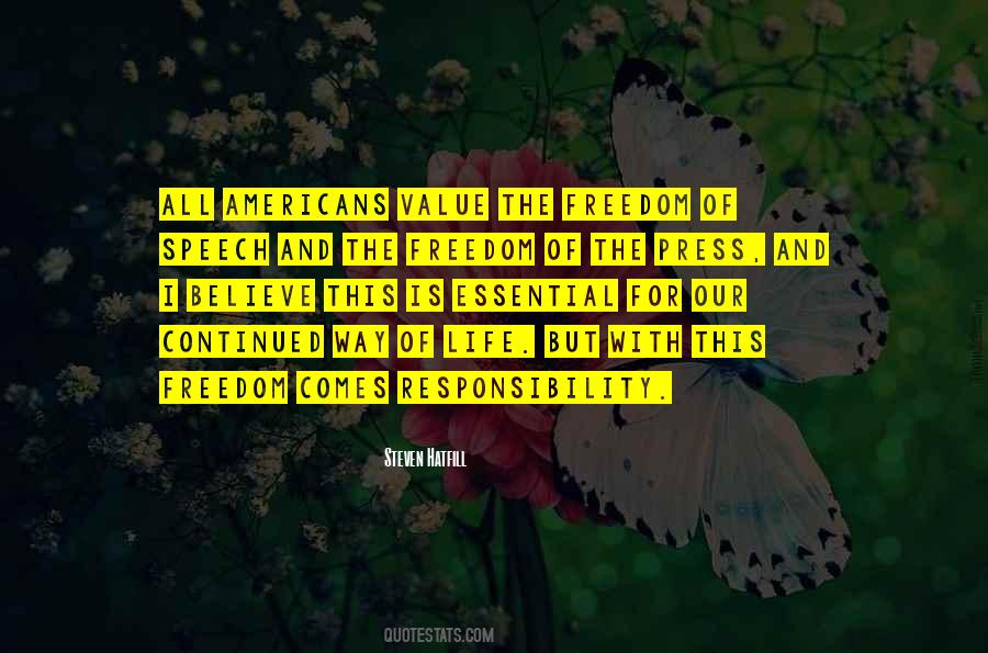 Value Of Freedom Quotes #144209