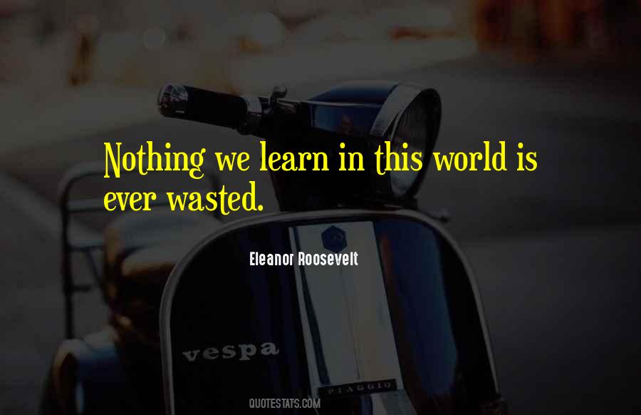 Nothing Is Wasted Quotes #1118157
