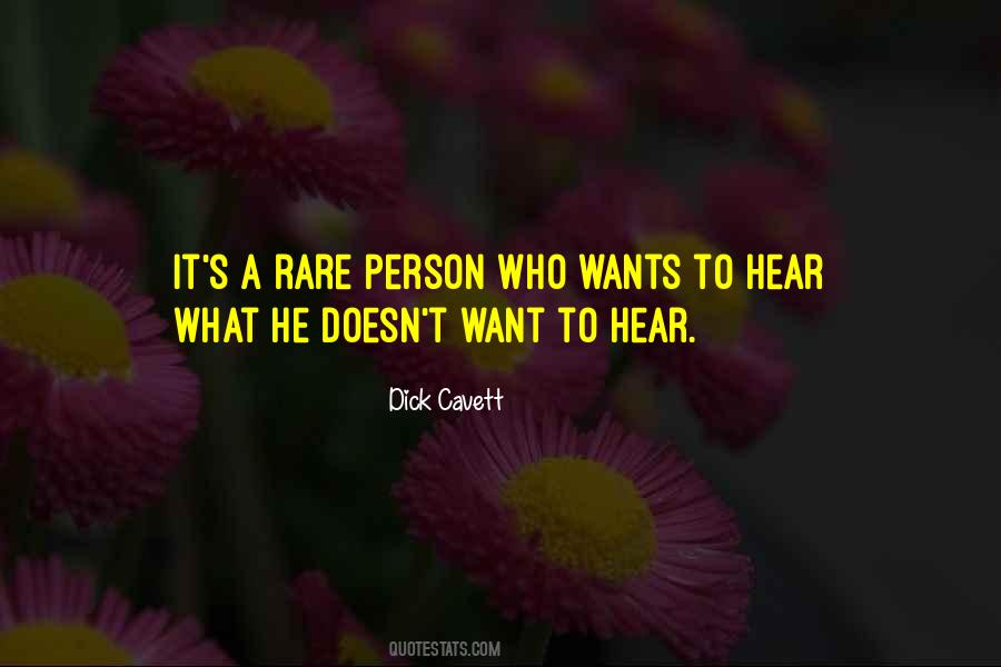 Rare Person Quotes #253340