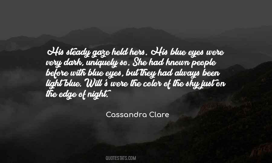 Dark Blue Eyes Quotes #1267079