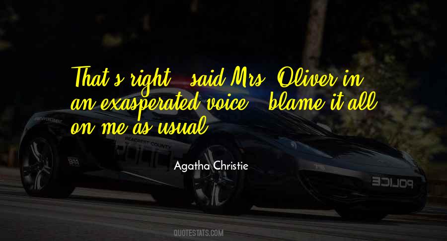 Mrs Oliver Quotes #851108