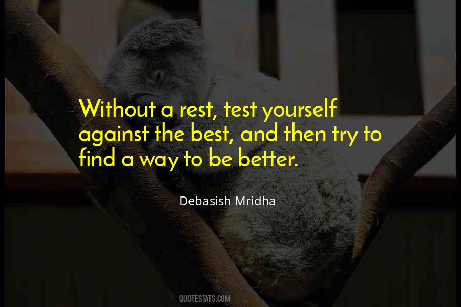 Test Yourself Quotes #1760748