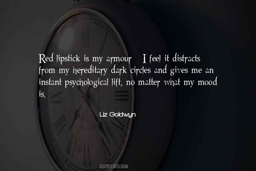 Dark Red Lipstick Quotes #1046447