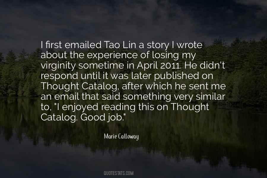Losing Jobs Quotes #1620615