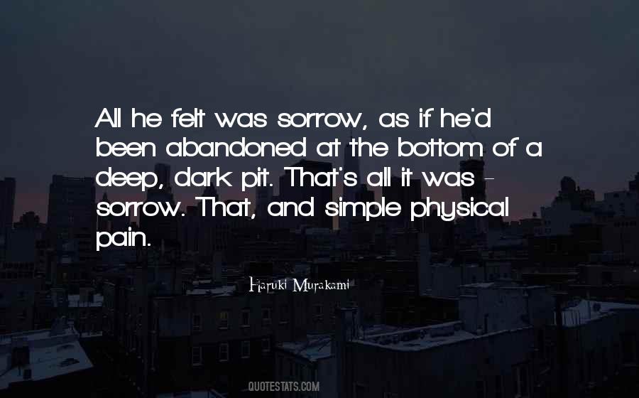 Dark Sorrow Quotes #1407876