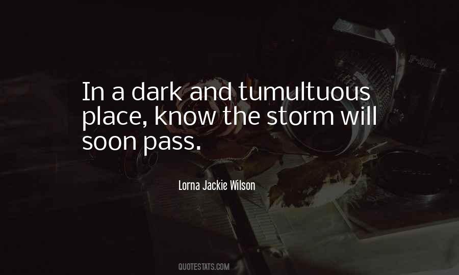 Dark Storm Quotes #1832437