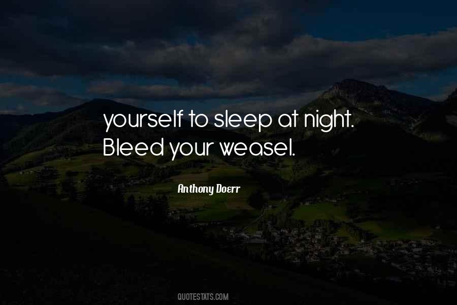 To Sleep At Night Quotes #1415531